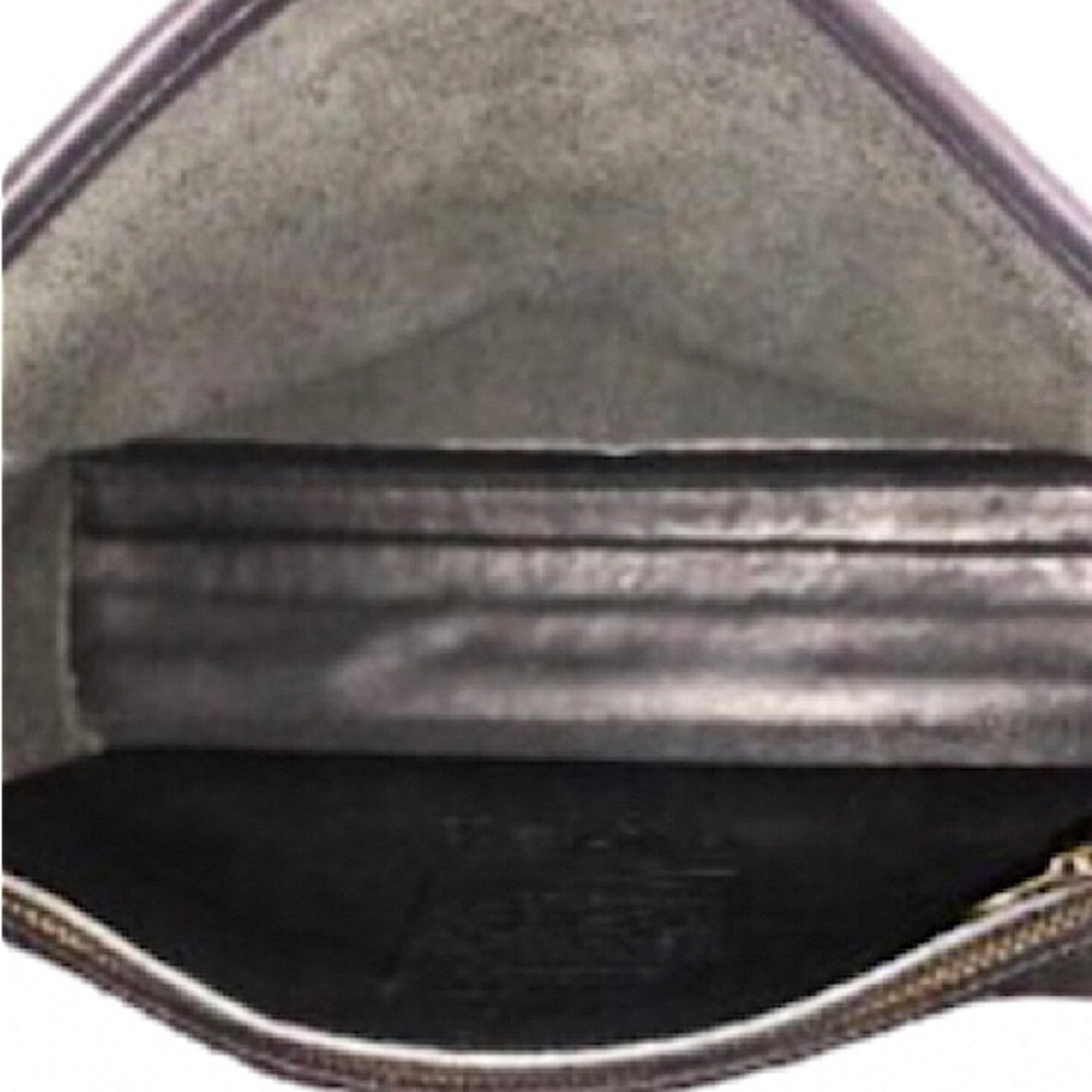 Vintage COACH COURT Black Glove Tanned Turn Lock Crossbody Shoulder Bag 9870 - Picture 10 of 17